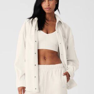 GUC Alo Yoga Ribbed Velour Mountain Side Shacket XS